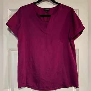 The Limited Short Sleeve Dark Pink Blouse, size Medium
